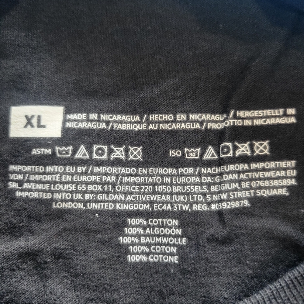Gildan Black Short Sleeve Tee - Money For Car Parts / Size XL - Picture 3 of 5